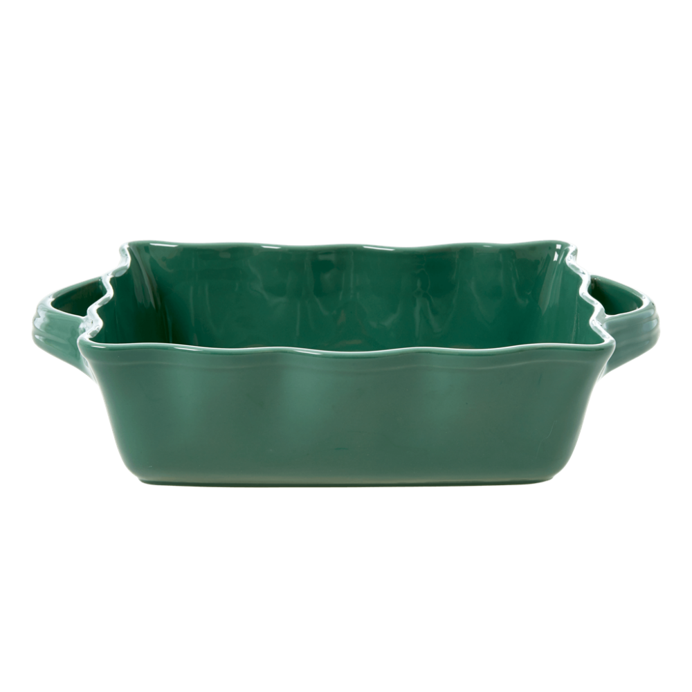 Medium Stoneware Oven Dish in Forest Green by Rice DK